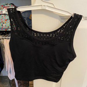 So Danca black dance wear Crop top